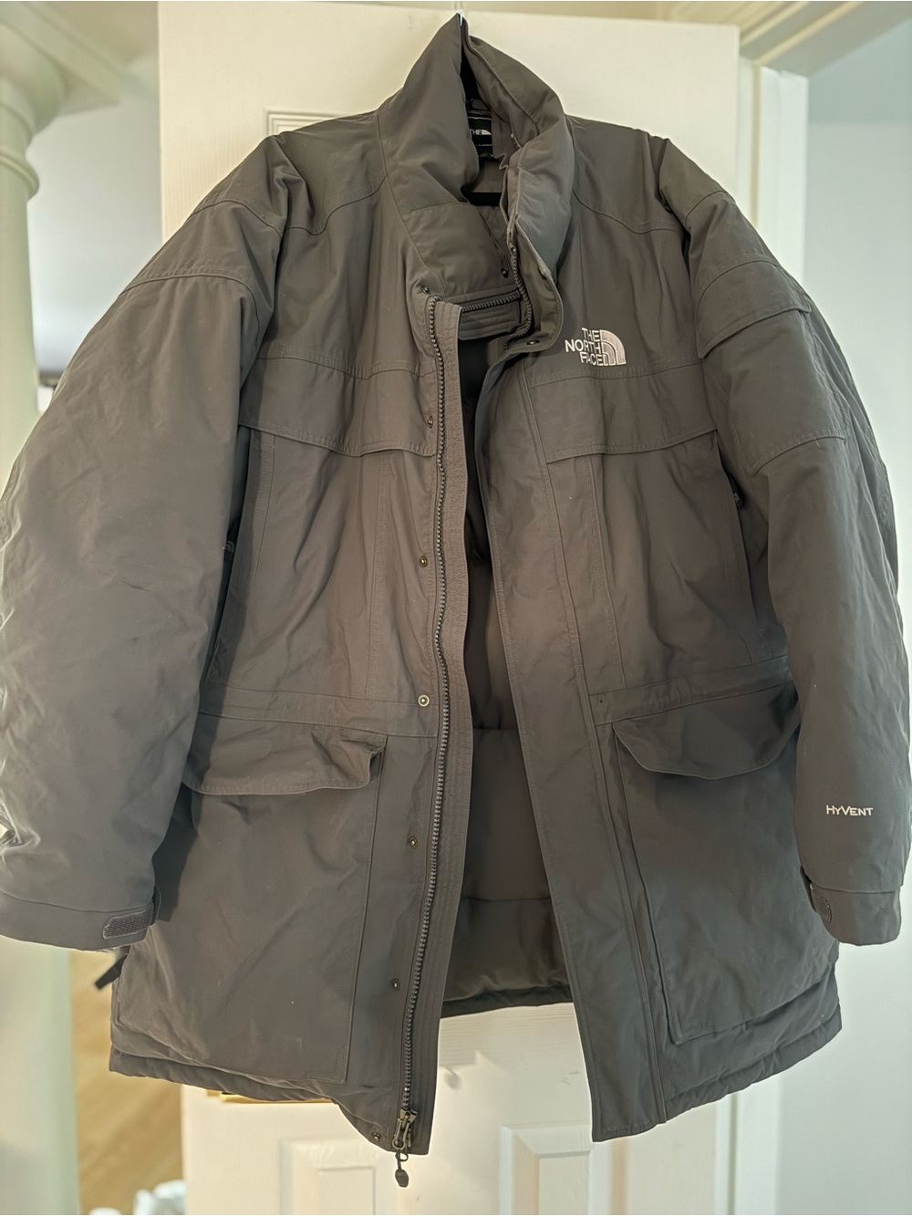 The North Face Men's Dark Gray Insulated Puffer Coat